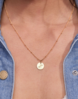 October Cosmos Gold Birthflower Necklace