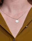 September Aster Silver Birthflower Necklace