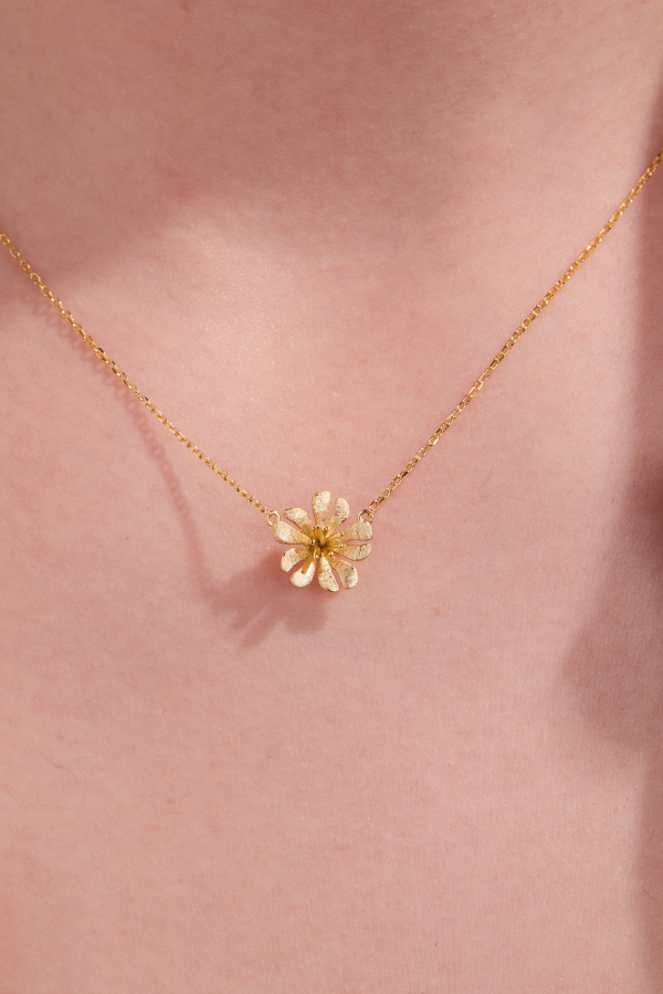 Parijatak gold necklace