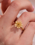 Parijatak gold adjustable ring
