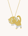 Cat Pendant With Chain