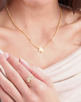 Lucky Clover Gold Necklace