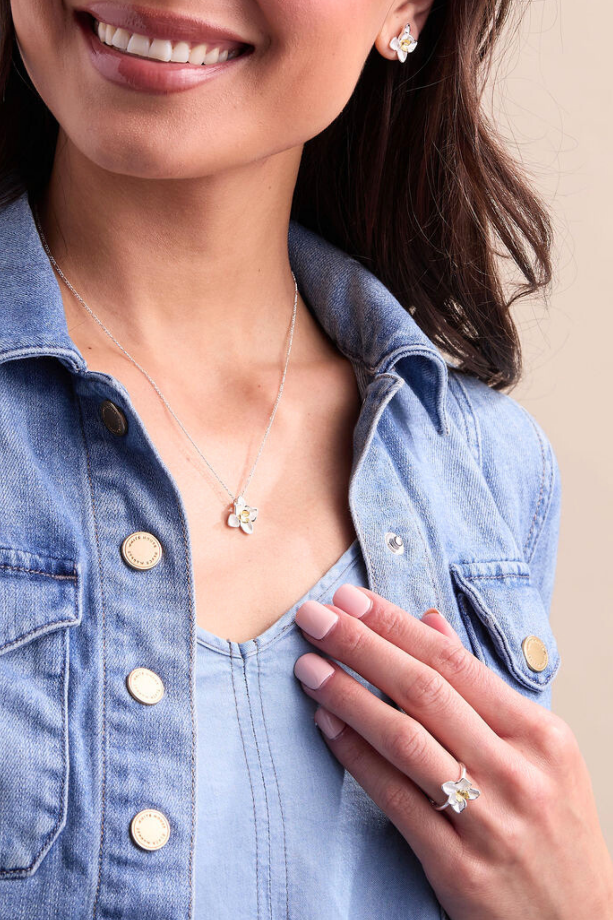 Daffodil Silver Necklace
