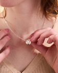 Broad Leaf Silver Necklace