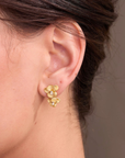 Orchid Gold Studs