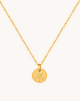 February Iris Gold Birthflower Necklace