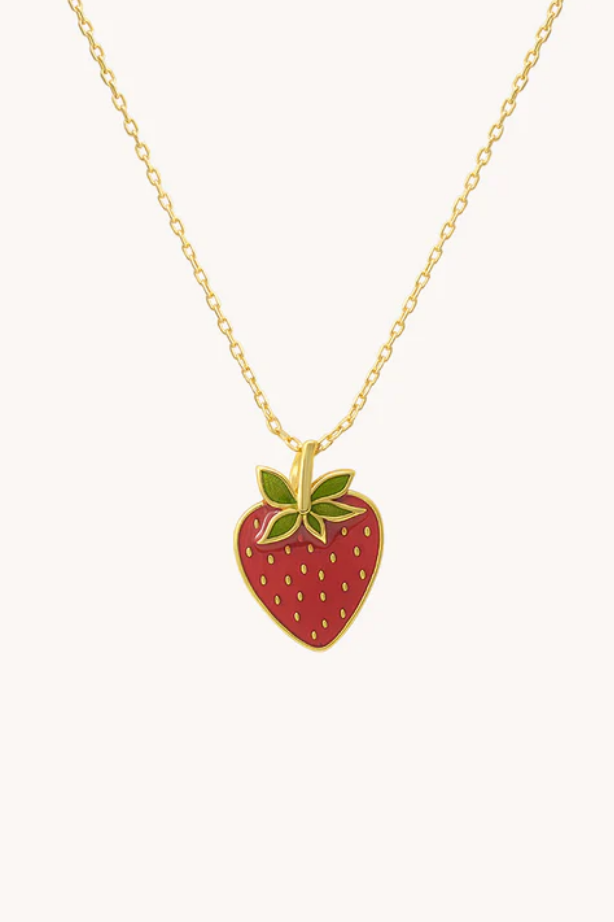 Strawberry Gold Pendant with chain