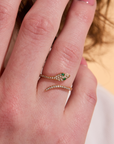 Snake Adjustable Gold Ring