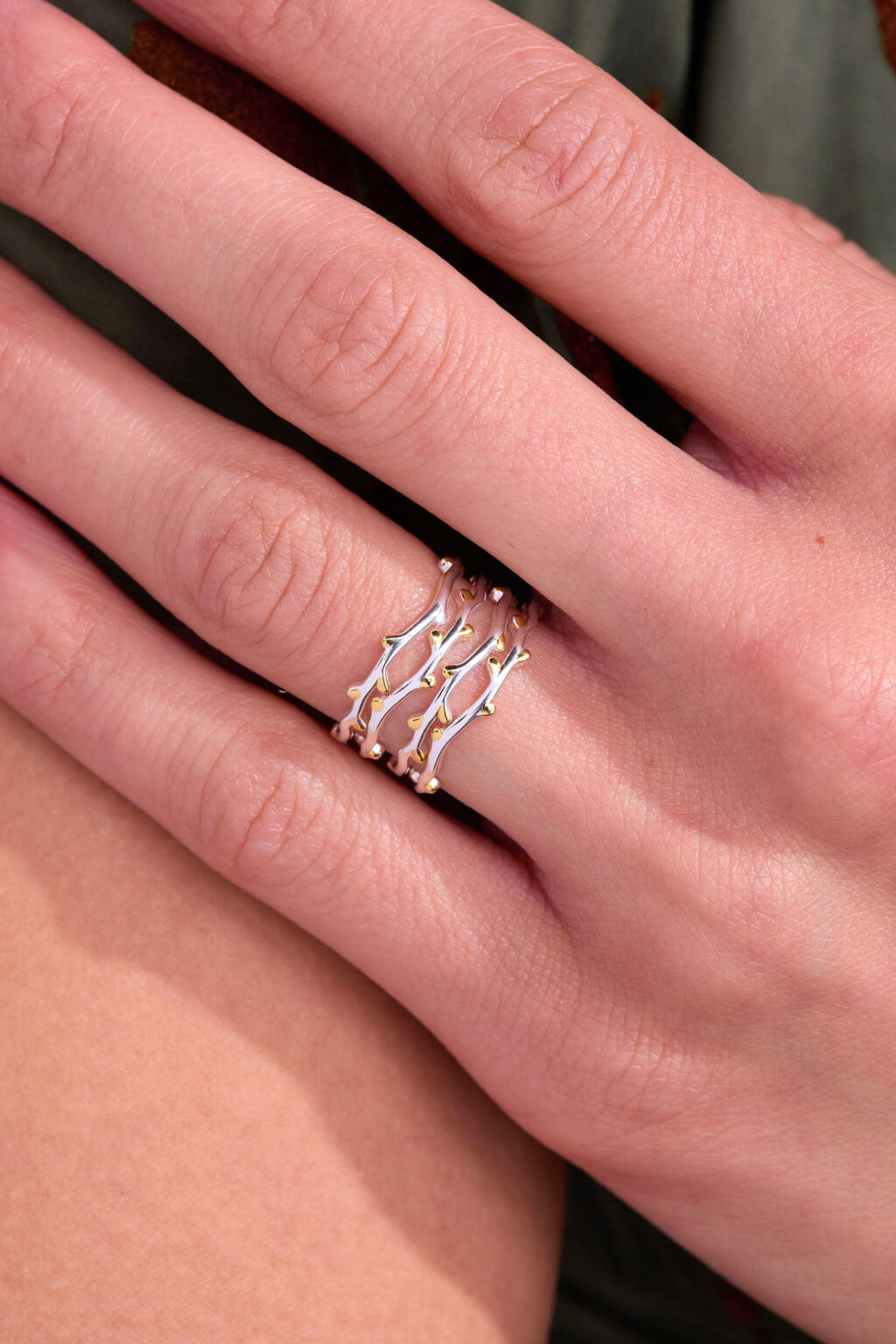 Tree Branch Adjustable Ring