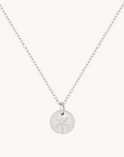 February Iris Silver Birthflower Necklace