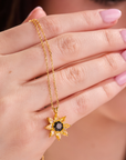 Sunflower Gold Necklace