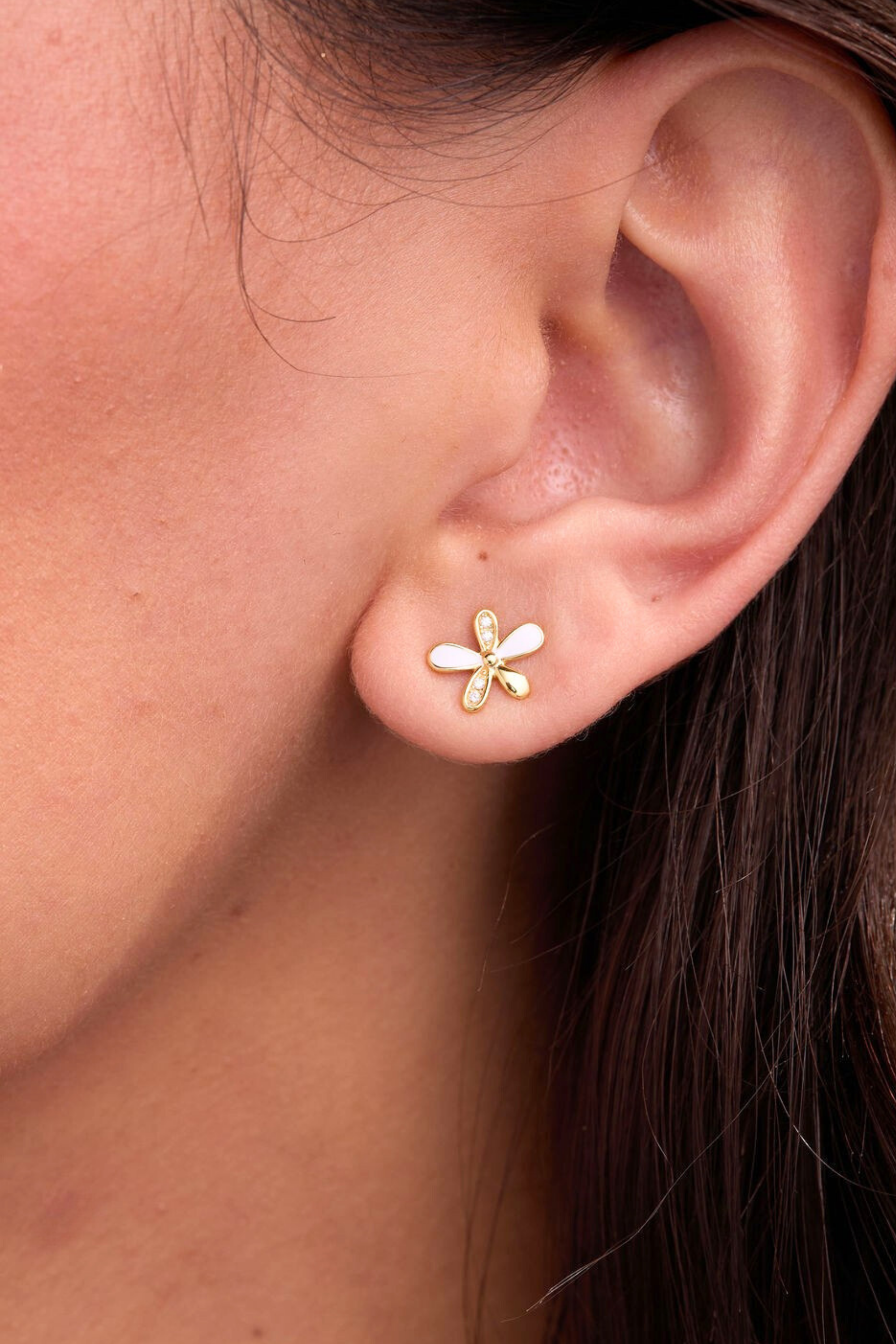 Viola Gold Studs