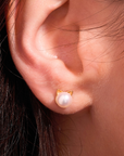 Cat Pearl Studs