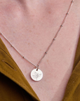 December Holly Silver Birthflower Necklace