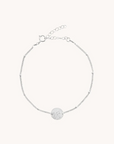 January Snowdrop Silver Birthflower Bracelet
