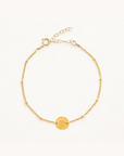 April Daisy Gold Birthflower Bracelet