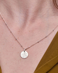 January Snowdrop Silver Birthflower Necklace