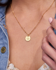 May Lily Gold Birthflower Necklace