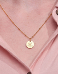 February Iris Gold Birthflower Necklace