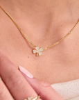 Lucky Clover Gold Necklace