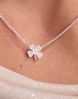 Lucky Clover Silver Necklace