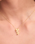 Orchid Gold Necklace