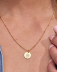 November Chrysanthemum Gold Birthflower Necklace