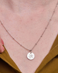 March Daffodils Silver Birthflower Necklace
