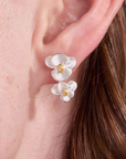 Orchid Silver Studs