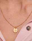 December Holly Gold Birthflower Necklace