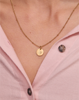 December Holly Gold Birthflower Necklace