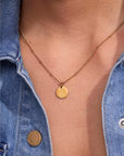 January Snowdrop Gold Birthflower Necklace