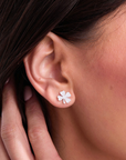 Lucky Clover Silver Studs