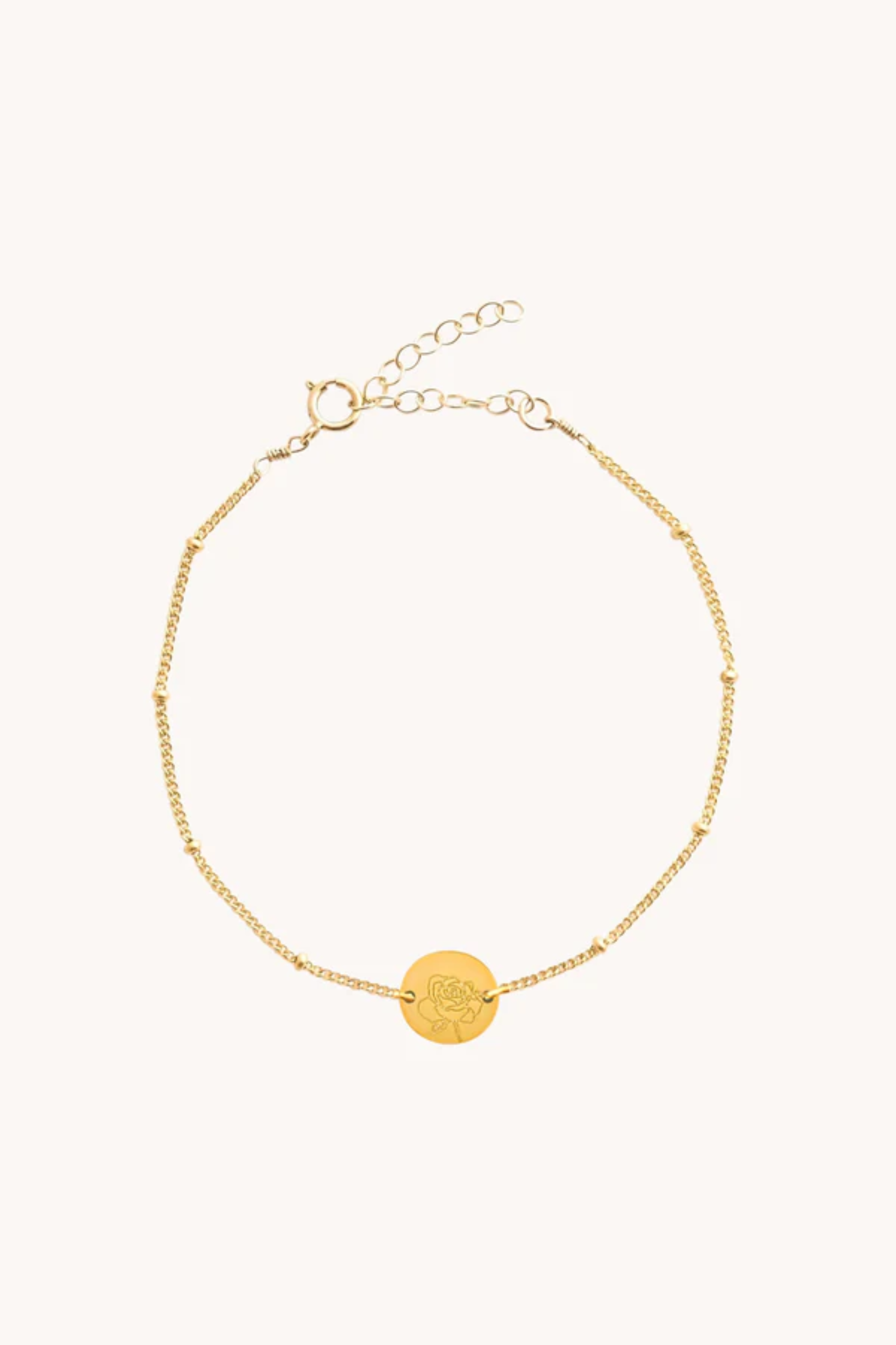 June Rose Gold Birthflower Bracelet