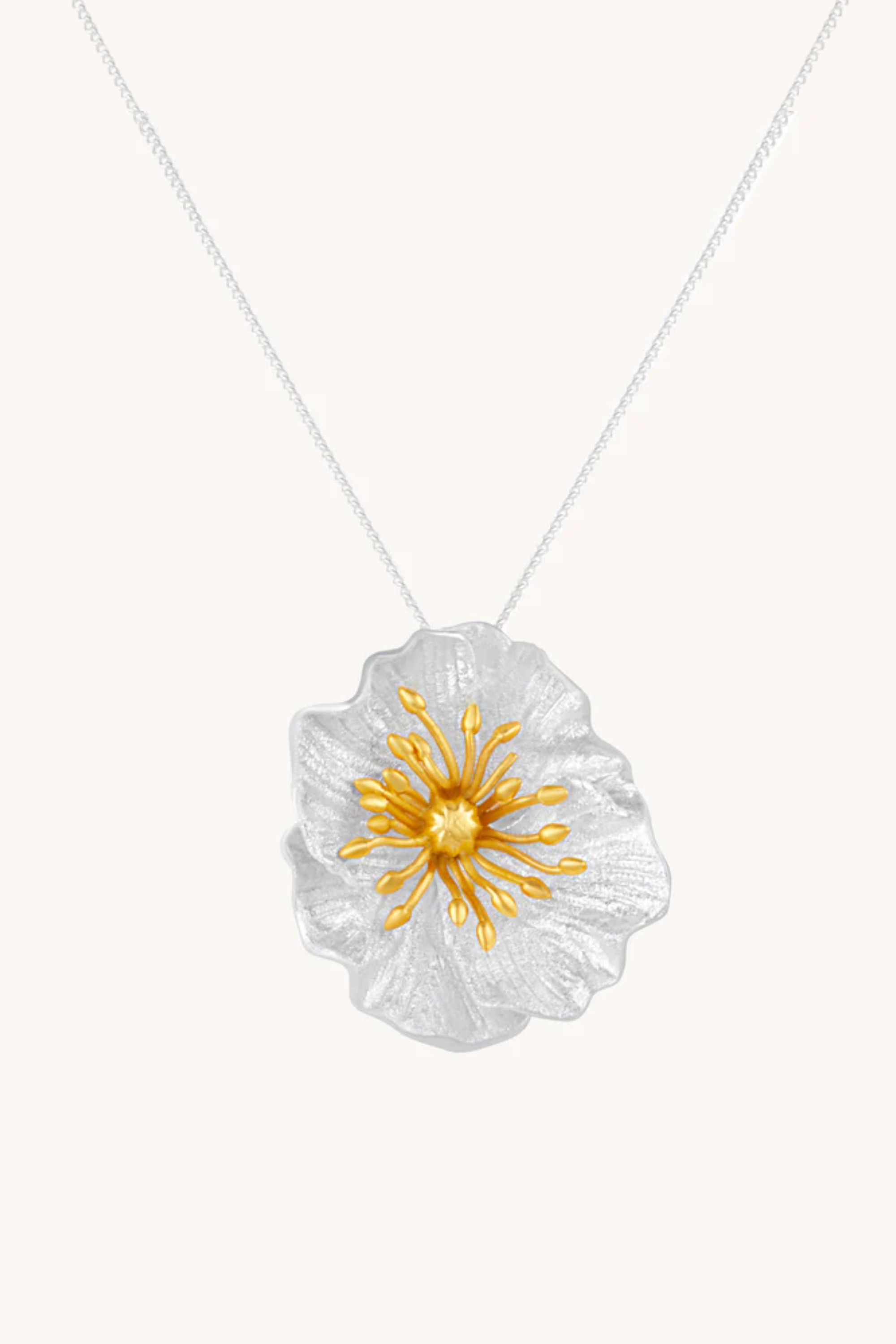 Poppy Pendant With Chain