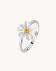 Parijatak silver adjustable ring
