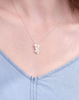 Orchid Silver Necklace