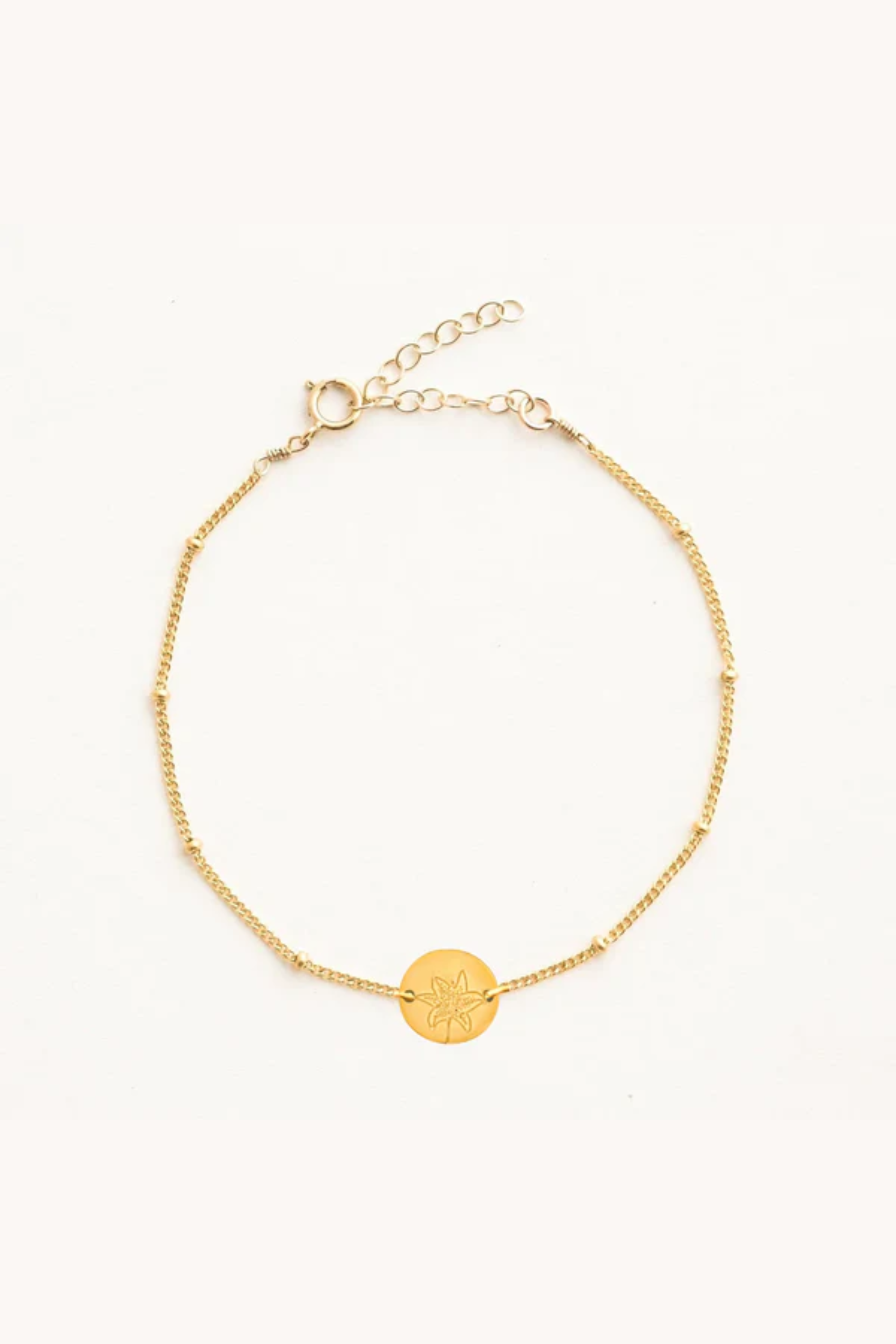 May Lily Gold Birthflower Bracelet
