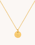 May Lily Gold Birthflower Necklace