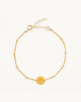 November Chrysanthemum Gold Birthflower Bracelet