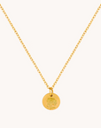 November Chrysanthemum Gold Birthflower Necklace