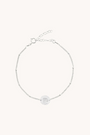 November Chrysanthemum Silver Birthflower Bracelet