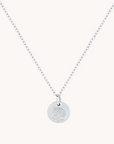 November Chrysanthemum Silver Birthflower Necklace