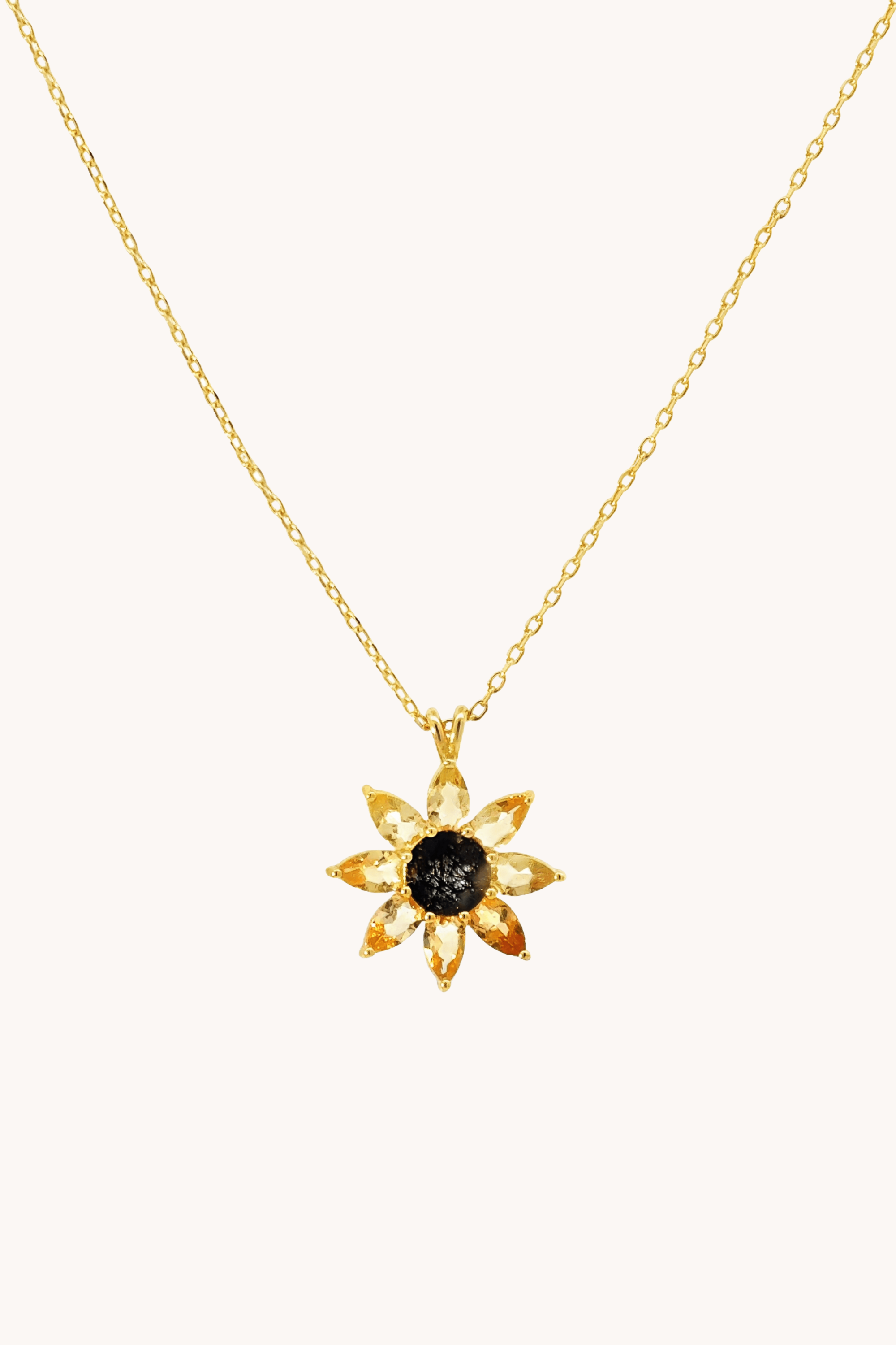 Sunflower Gold Necklace