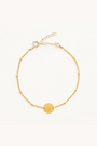 September Aster Gold Birthflower Bracelet