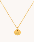 September Aster Gold Birthflower Necklace