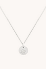 September Aster Silver Birthflower Necklace