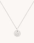 September Aster Silver Birthflower Necklace