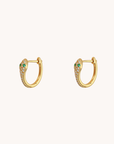 Snake Gold Stud Earrings