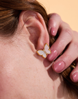 Butterfly Mother of Pearl Stud Earrings